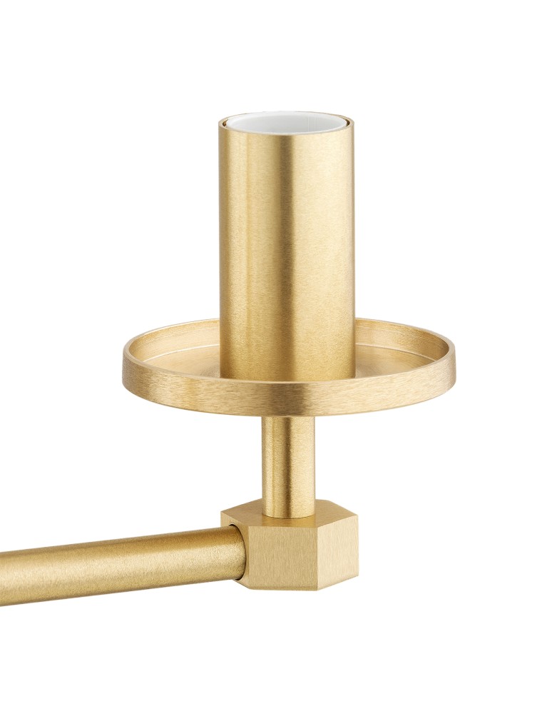 Hampton style chandeliers - Argon HAMPTON 2177 glass, brass - product kolory-swiatla.pl 8