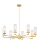 Hampton style chandeliers - Argon HAMPTON 5066 glass, brass - product 1