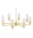 Hampton style chandeliers - Argon HAMPTON 5066 glass, brass - product 4