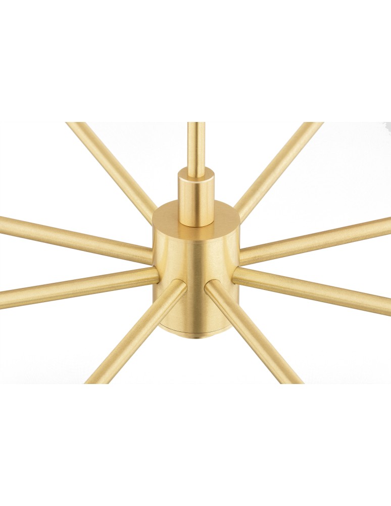 Hampton style chandeliers - Argon HAMPTON 5066 glass, brass - product kolory-swiatla.pl 7