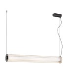 Pendant lamps over the island - Argon HAMPTON 8625 1-light LED pendant lamp, transparent (fluted), brushed brass LED (integrated) / 9180 lm / 30 - product 1