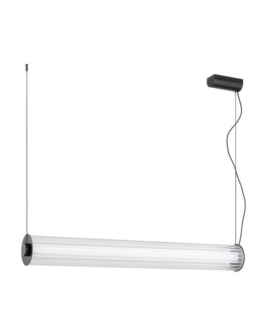Argon HAMPTON 8625 lampa wisząca 1 pł. LED, transparentny (ryflowany), mosiądz szczotkowany LED (zintegrowany) / 9180 lm / 30 - produkt 2