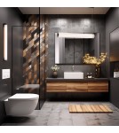 Pendant lamps over the island - Argon HAMPTON 8628 1-fl. LED pendant lamp smaller, transparent (fluted), brushed brass LED (integrated) / 618 - product 4