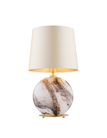 Argon HARLEM 8547 satin lampshade, glass, brass
