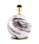 Table lamps with lampshade - Argon HARLEM 8547 satin lampshade, glass, brass - product 4