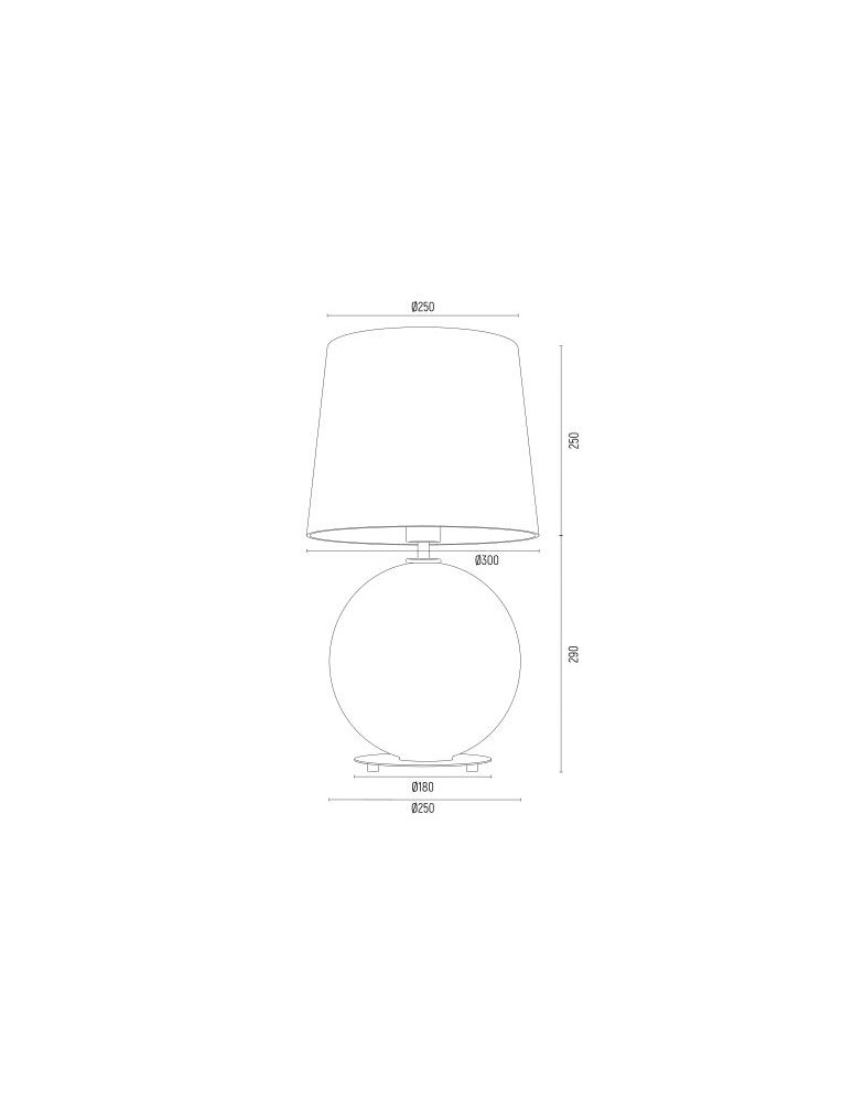 Table lamps with lampshade - Argon HARLEM 8547 satin lampshade, glass, brass - product kolory-swiatla.pl 6