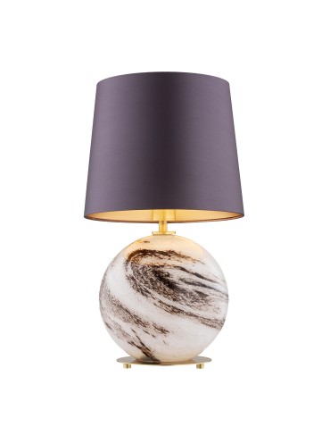 Argon HARLEM 8548 satin lampshade, glass, brass
