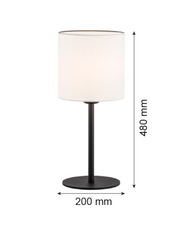 Argon HILARY 1 fl. table lamp 1x15W (max) white black structure 4081 - product 2