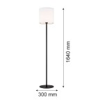Floor lamps - Argon HILARY 1-fl. floor lamp 1x15W (max) white black structure 4082 - product 2