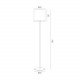Argon HILARY lampa podłogowa 1 pł. 1x15W (max) biały czarny struktura 4082
