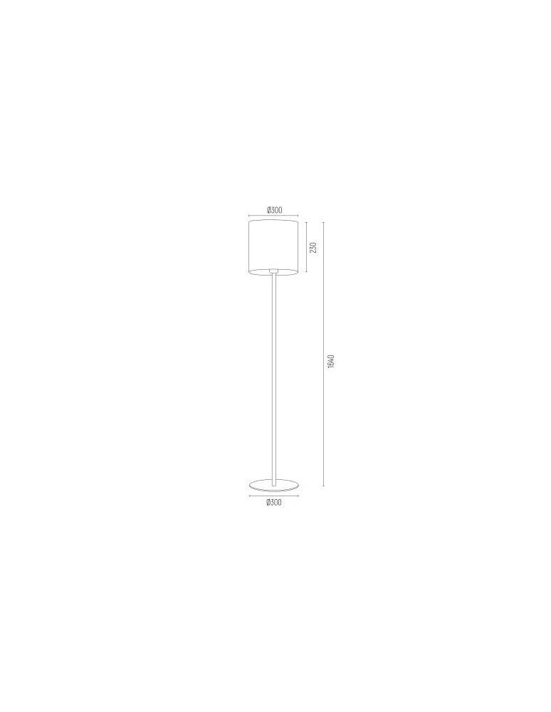Floor lamps - Argon HILARY 1-fl. floor lamp 1x15W (max) white black structure 4082 - product kolory-swiatla.pl 3