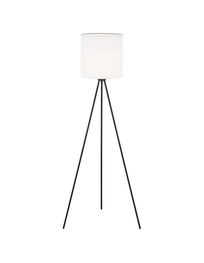 Tripod floor lamps - Argon HILARY 1 fl. floor lamp 1x15W (max) white black structure 4084 - product kolory-swiatla.pl 1