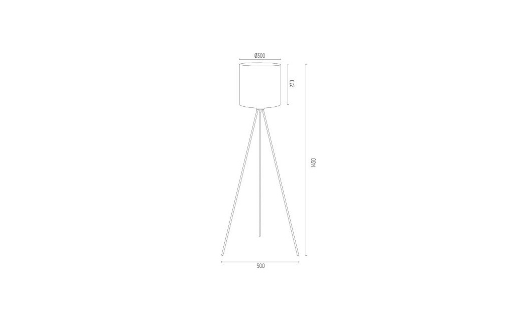 Argon HILARY lampa podłogowa 1 pł. 1x15W (max) biały czarny struktura 4084