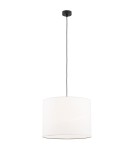 Pendant lamps with lampshade - Argon HILARY pendant lamp 1 pł. 1x15W (max) white black structure 4085 - product 1