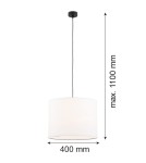 Pendant lamps with lampshade - Argon HILARY pendant lamp 1 pł. 1x15W (max) white black structure 4085 - product 2