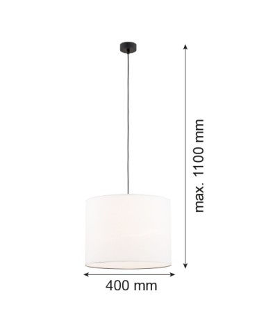 Argon HILARY pendant lamp 1 pł. 1x15W (max) white black structure 4085 - product 2