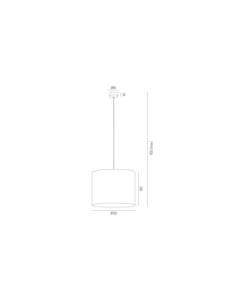 Pendant lamps with lampshade - Argon HILARY pendant lamp 1 pł. 1x15W (max) white black structure 4085 - product kolory-swiatla.pl 3