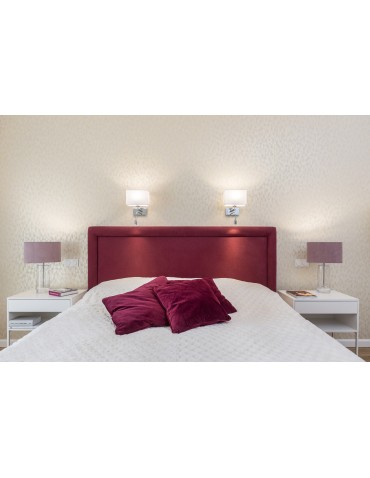 Argon HILARY wall lamp 2 pł. 1x15W (max) + 1x4.5W white chrome 867 - product 2