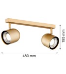 Spotlight ceiling lamps - Argon ISOLA plafond 2 fl. 2x5W (max) gold 7150 - product 5