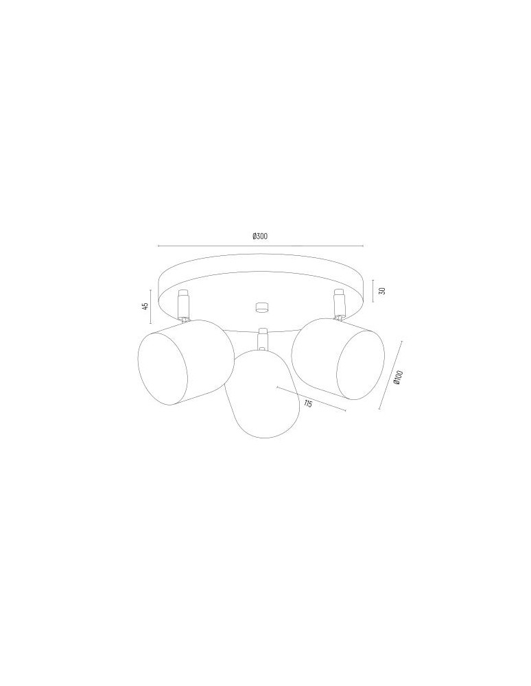 Spotlight ceiling lamps - Argon ISOLA plafond 3 fl. 3x5W (max) gold 6249 - product kolory-swiatla.pl 5