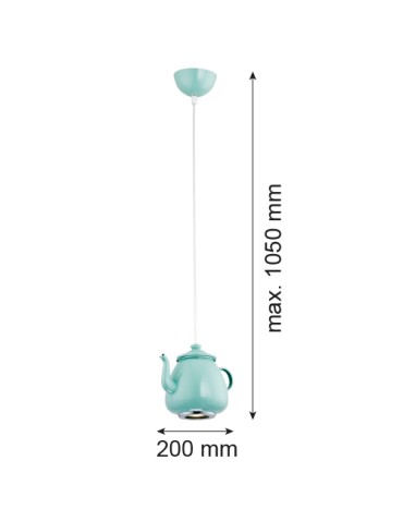 Argon JAMAJKA pendant lamp 1 pł. 1x5W (max) mint texture 3652 - product 2