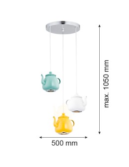 Argon JAMAJKA lampa wisząca 3 pł. 3x5W (max) dowolna kolorystyka 1326 - produkt 2