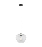 Argon KALIMERA lampa wisząca 1 pł. większa 1x15W (max) transparentny czarny mat 4043