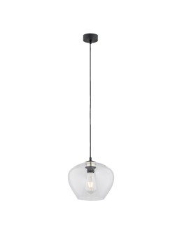 Argon KALIMERA lampa wisząca 1 pł. większa 1x15W (max) transparentny czarny mat 4043