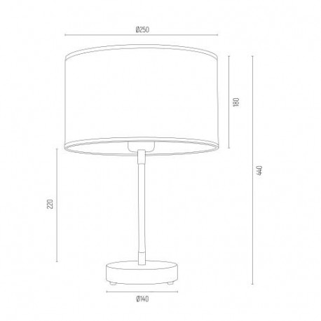 Argon KARIN lampa stołowa 1 pł. 1x15W (max) złoty czarny struktura 4297