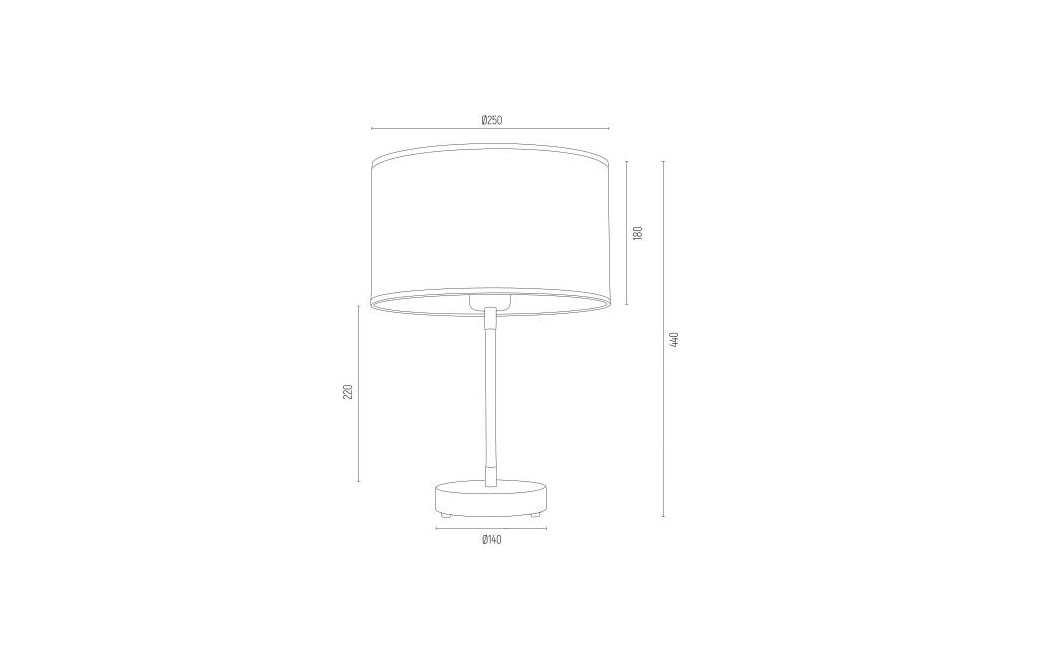 Argon KARIN lampa stołowa 1 pł. 1x15W (max) złoty czarny struktura 4297