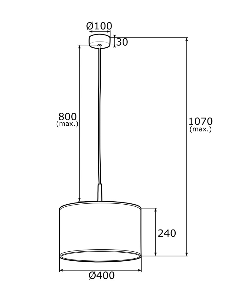 Single pendant lamps - Argon KARIN pendant lamp 1 pł. 1x15W (max) gold black structure 4291 - product kolory-swiatla.pl 3