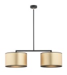 Double pendant lamps - Argon KARIN 2 fl. pendant lamp 2x15W (max) gold black strucura 898 - product 1