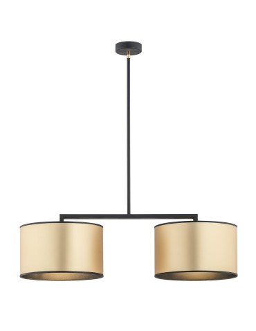 Argon KARIN 2 fl. pendant lamp 2x15W (max) gold black strucura 898