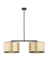 Argon KARIN 2 fl. pendant lamp 2x15W (max) gold black strucura 898