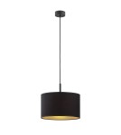 Single pendant lamps - Argon KARIN pendant lamp 1 pł. 1x15W (max) black with gold center black structure 4341 - product 1