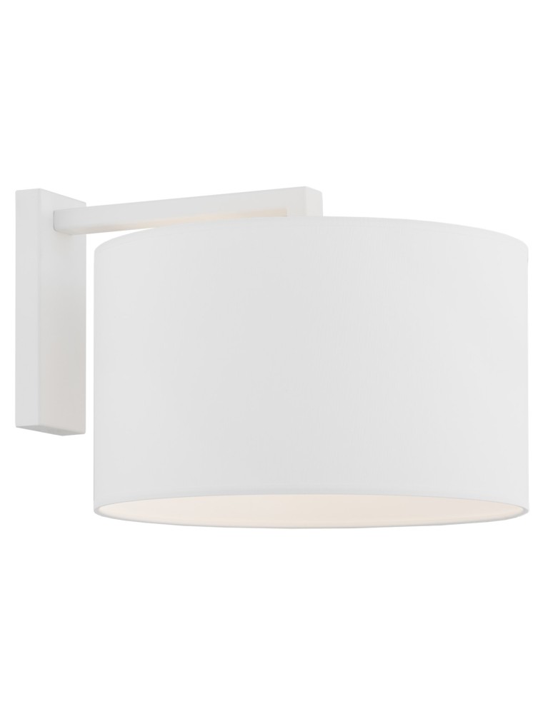 Wall lamps with lampshade - Argon KARIN wall lamp 1 pł. 1x15W (max) white white structure 4294 - product kolory-swiatla.pl 1