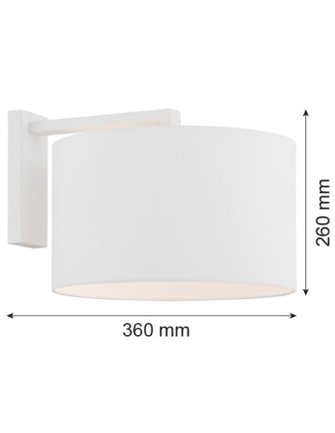 Argon KARIN wall lamp 1 pł. 1x15W (max) white white structure 4294 - product 2