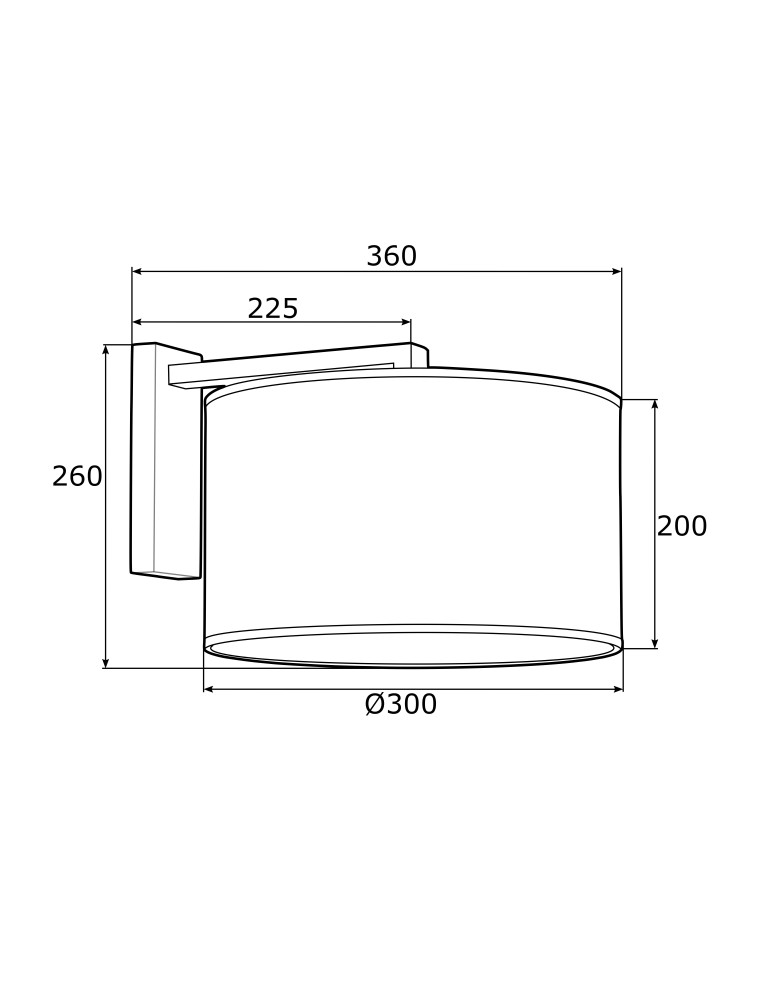 Wall lamps with lampshade - Argon KARIN wall lamp 1 pł. 1x15W (max) white white structure 4294 - product kolory-swiatla.pl 3