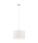 Single pendant lamps - Argon KARIN pendant lamp 1 pł. 1x15W (max) white white structure 4343 - product 1