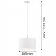 Argon KARIN lampa wisząca 1 pł. 1x15W (max) biały biały struktura 4343