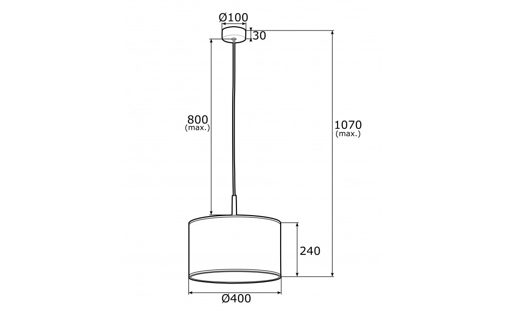 Argon KARIN lampa wisząca 1 pł. 1x15W (max) biały biały struktura 4343