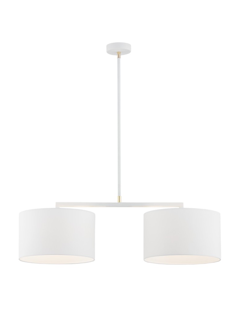 Double pendant lamps - Argon KARIN 2 fl. pendant lamp 2x15W (max) white white structure 900 - product kolory-swiatla.pl 1