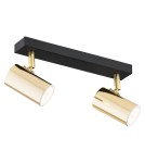 Spotlight ceiling lamps - Argon LAGOS plafond 2 fl. 2x5W (max) brass black structure 889 - product 1