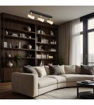 Spotlight ceiling lamps - Argon LAGOS plafond 3 fl. 3x5W (max) brass black structure 1474 - product 2