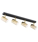 Spotlight ceiling lamps - Argon LAGOS plafond 4 fl. 4x5W (max) brass black structure 1688 - product 1