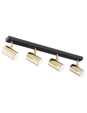 Argon LAGOS plafond 4 fl. 4x5W (max) brass black structure 1688