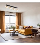 Spotlight ceiling lamps - Argon LAGOS plafond 4 fl. 4x5W (max) brass black structure 1688 - product 2