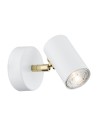 Argon LAGOS wall lamp 1 pł. 1x5W (max) white structure brass elements 4209