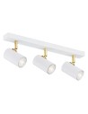 Argon LAGOS plafond 3 fl. 3x5W (max) white structure brass elements 1475