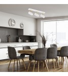 Spotlight ceiling lamps - Argon LAGOS plafond 3 fl. 3x5W (max) white structure brass elements 1475 - product 2